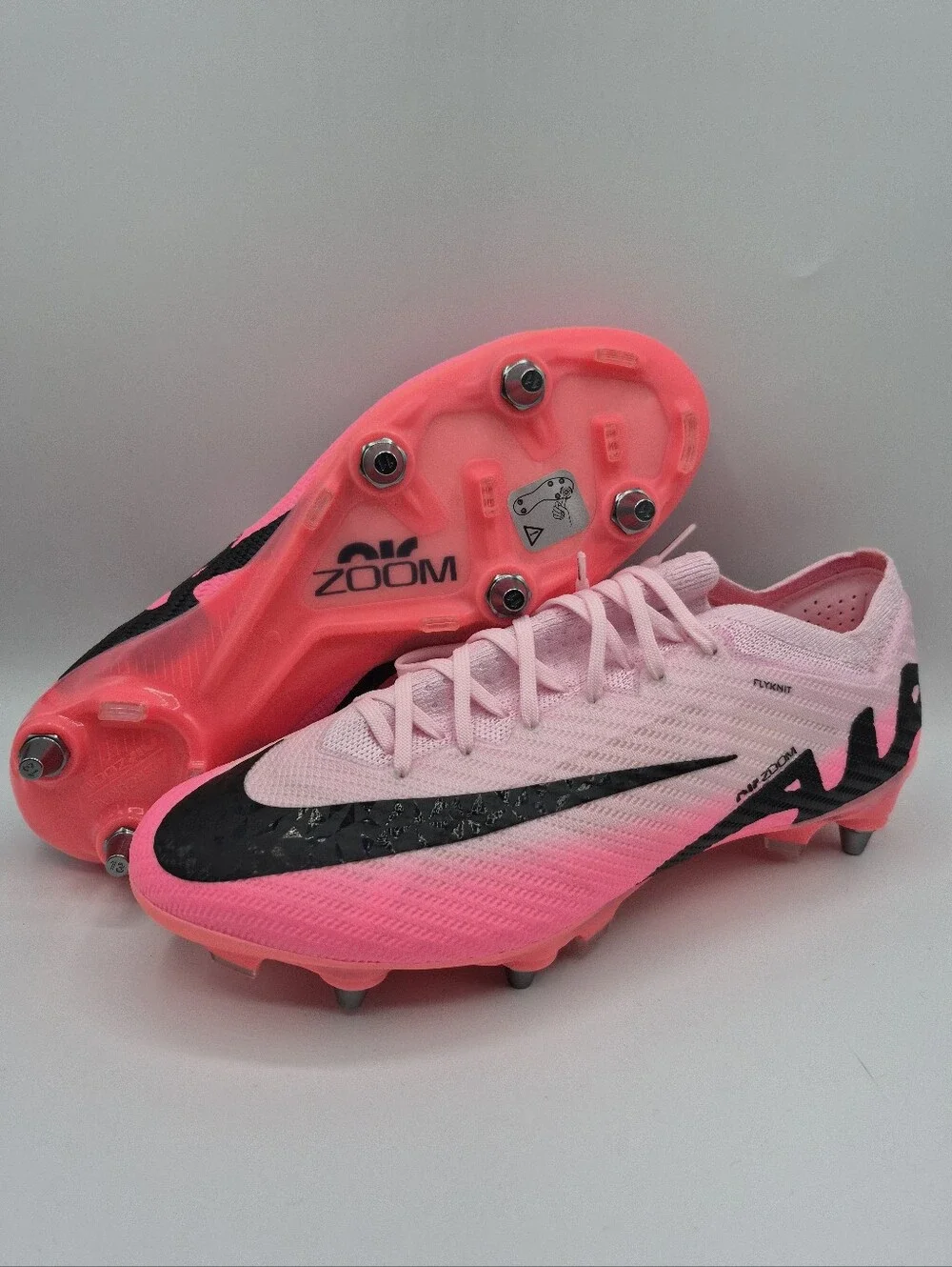 Nike Zoom Vapor 15 Elite SG-PRO Soccer Cleats Pink Men's Size 8 FD0243-601 New